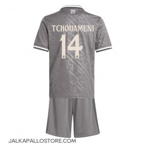 Real Madrid Aurelien Tchouameni #14 Kolmaspaita Lapsille 2024-25 Lyhythihainen (+ shortsit)